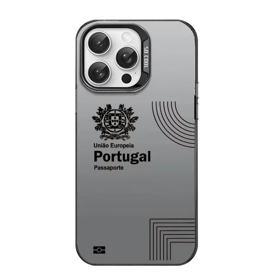 Stoßfeste Handyhülle im Portugal-Pass-Design für iPhone 11 bis iPhone 17 Pro Max, Matte Laser Aurora in Multicolour und Pink - Bild 4