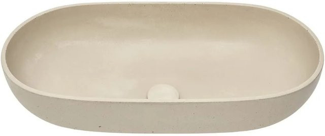 Swiss Aqua Technologies Aufsatzwaschbecken Cemento Betonwaschschale Sandmatt, B/T/H: 65 x 35 x 15 cm - Bild 1