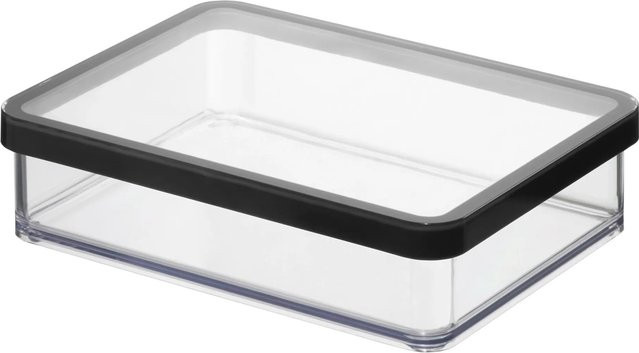 Rotho Dose Loft Premium Breit, Transparent-Schwarz - Bild 1