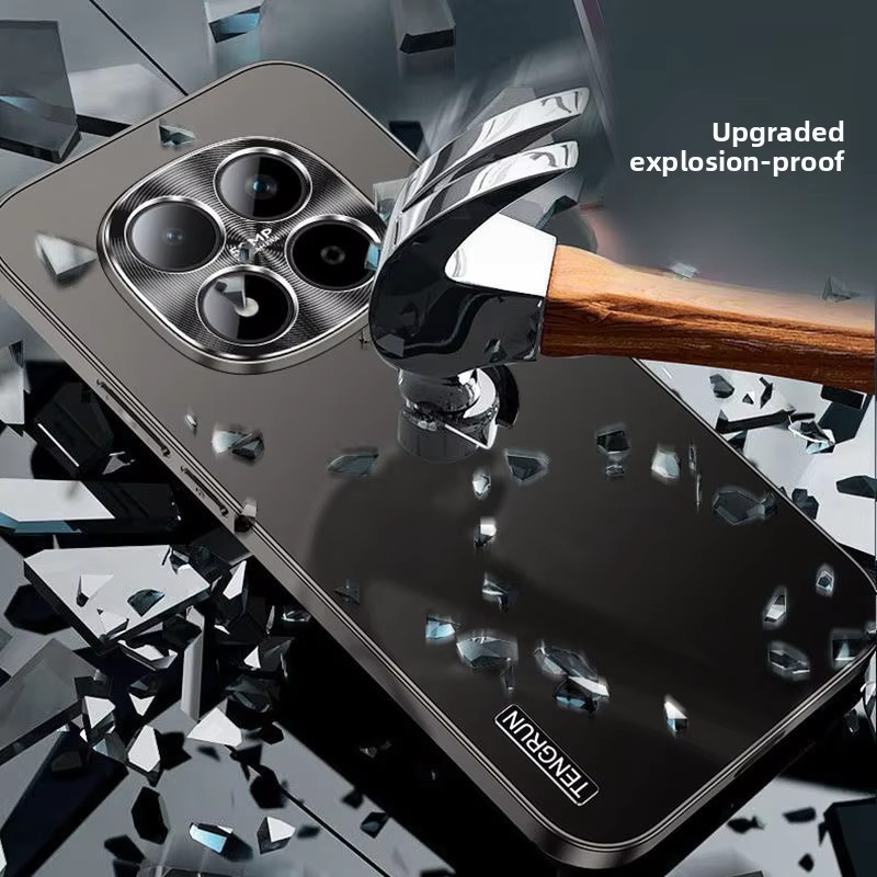 Luxus Elektroplattierung Schutzhülle für Xiaomi Redmi Note 15 Pro Plus 5G/4G und MI POCO M8 Pro in Schwarz - Bild 3
