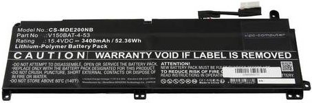 IPC-Computer Notebook-Akku V150BAT-4 in Schwarz mit 3400 mAh und 15.40V - Bild 1