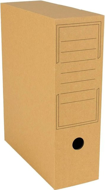 PROREGAL Archivbox für Hängemappen aus Wellkarton, Braun, L x B x H: 31,9 x 9,4 x 25,7 cm - Bild 1