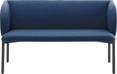 Leyform Sofa LIV 2-Sitzer in Dunkelblau mit Stoffbezug, Breite: 127 cm, Tiefe: 62 cm, Höhe: 74 cm - Bild 1