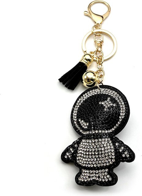 Lovely FAJA Schlüsselanhänger Astronaut, Strass, Goldfarbe, Unisex - Bild 1