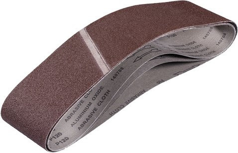 Einhell Schleifbänder-Set für Bandschleifer, 3 Stück, Farbe: Braun - Bild 1