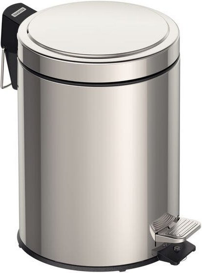 Tramontina Edelstahl Treteimer Brasil in Silber mit herausnehmbarem Inneneimer, Höhe: 29 cm - Bild 1