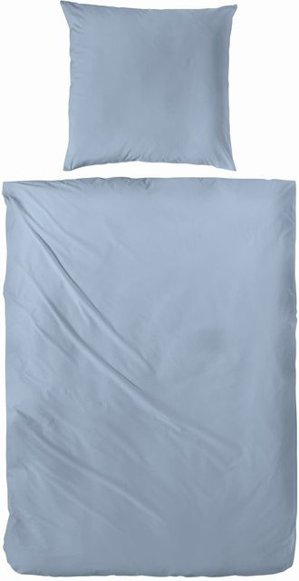 H.G. Hahn Luxus Bettwäsche aus Mako-Satin in Blau - Bild 1