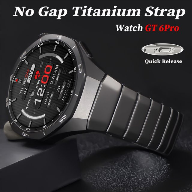 CHIICSMART Uhrenarmband Titan, Schwarz, Unisex - Bild 1