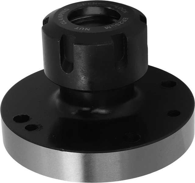 Koogeelife Spannzangenfuttersitz ER25 aus Carbon Steel in Schwarz für CNC- und Drehmaschinen mit 80mm Durchmesser - Bild 1