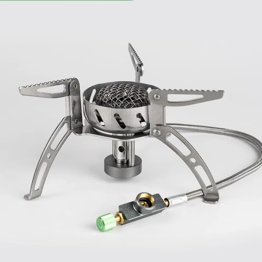BRS BRS-107 Winddichter Campingkocher für den Außenbereich in Silber - Bild 2