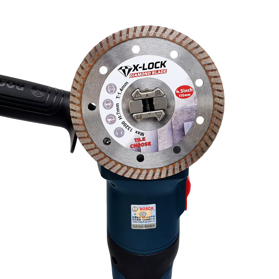 Casaverde Turbo Diamond Blade X Lock Trennscheibe Silber, Durchmesser: 125 mm, für Keramikfliesen, Schiefer und Granit - Bild 3
