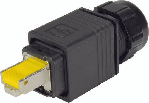 HARTING Steckverbinder 20822040001, 8-polig, schwarz, Zinkdruckguss - Bild 1