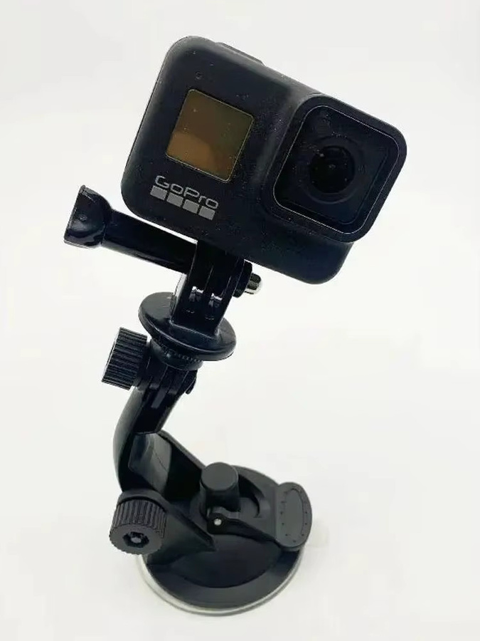 GoPro Action-Kamera Saugnapf-Kamerahalterung für die Windschutzscheibe in Schwarz, kompatibel mit Hero 11, 10, 9, 8 und 7 - Bild 4