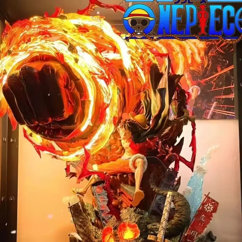 Bandai One Piece Luffy Gear 3 Figurine, mit LED-Beleuchtung, Rot - Bild 4