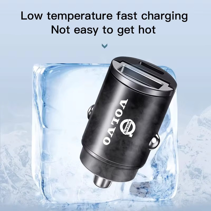 Volvo USB-C Schnellladegerät Adapter in Schwarz für XC90 V90 V60 XC60 V40 EC40 EX40 S80 S60 S90 C40 XC40 V70 XC70 C30 - Bild 4
