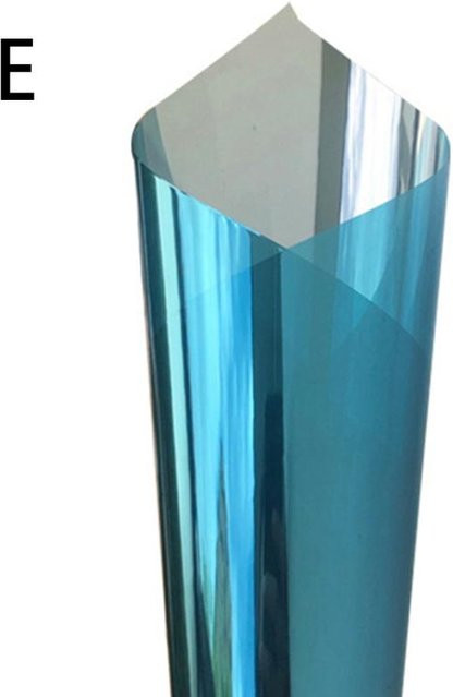 Einweg-Sichtschutzfolie für Fenster in Blau als reflektierende Tönung mit UV-Schutz und Hitzeregulierung, Breite: 30 cm, Länge: 200 cm - Bild 1