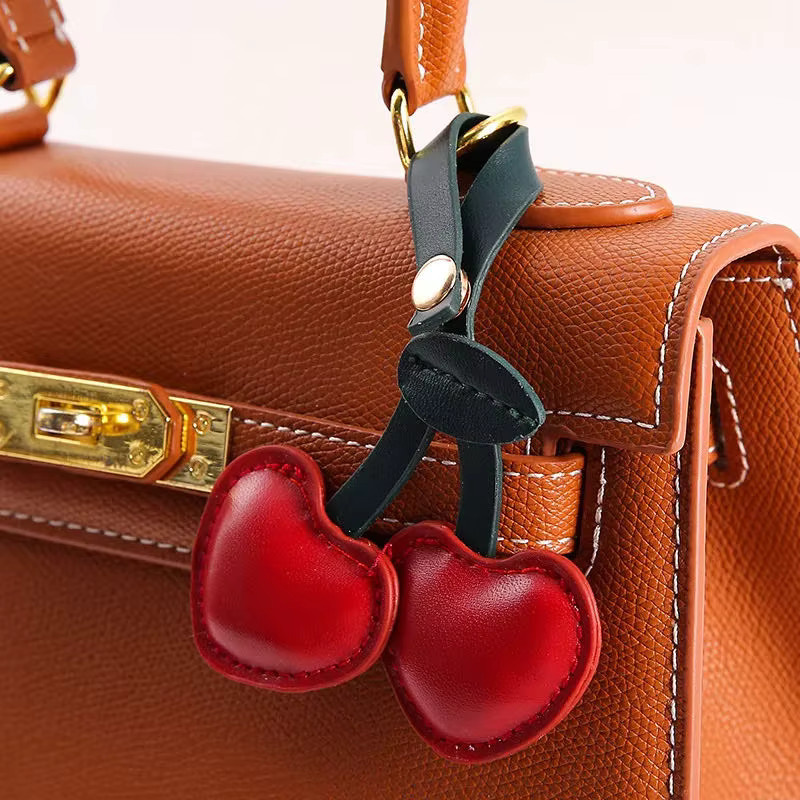 RUSTI Schlüsselanhänger Leder, Kirsche, Unisex - Bild 3