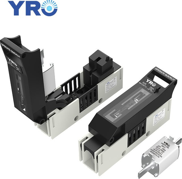 YRO Sicherungstrennschalter 1P für NH1 Batteriesicherung 250A 1000VDC in Schwarz - Bild 1