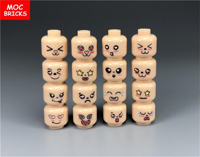 Yiran Toy Niediges Bartgesicht Ausdrucksfigur Konstruktionsbausteine - Bild 1