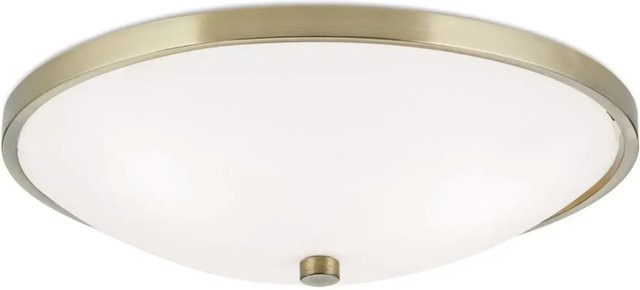 Orion Leuchten Deckenleuchte Aida in Antik Messing mit Glasschirm, Durchmesser: 40 cm, 3 x E27 - Bild 1