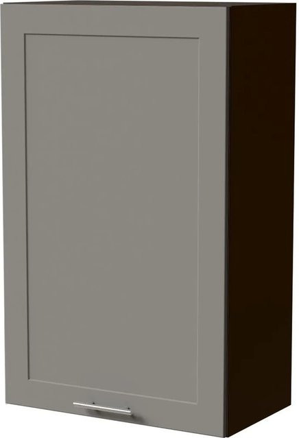 Feldmann-Wohnen Hängeschrank Oslo W4/60/60 Lava / Dust Grey Matt mit Soft-Close-Türen und Regalböden, B/T/H: 60 x 32,5 x 96 cm - Bild 1