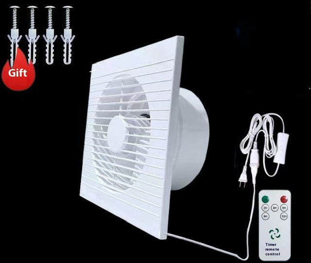 QiufengCheng Wandventilator Abluftventilator für Badezimmer und Küche, Weiß, 220 V - Bild 1