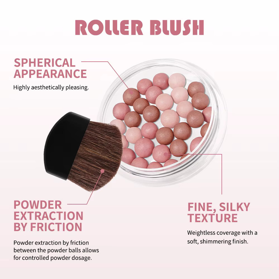 Lakerain Roller Blush, Rouge mit Puderperlen - Bild 3