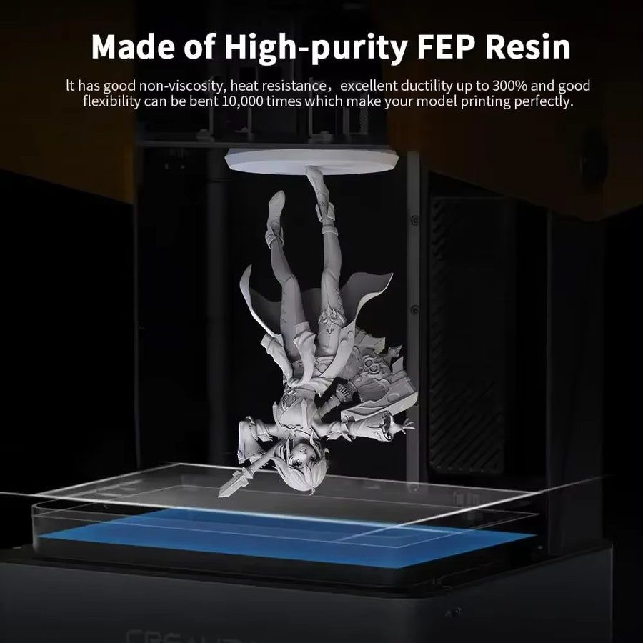 5 Stück FEP-Folie für HALOT MAGE und HALOT 10 Zoll LCD SLA DLP 3D-Drucker, Creality-kompatibel, transparent, B: 286 mm, T: 198 mm, H: 0,15 mm - Bild 2