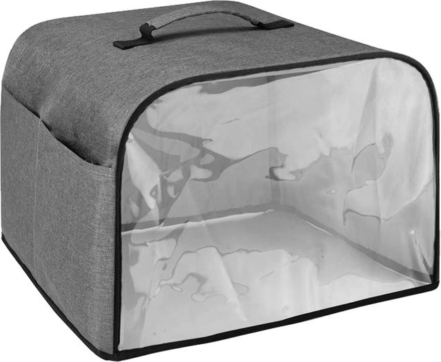 Ninja Foodi Schutzhaube aus Oxford-Stoff in Grau mit Aufbewahrungstaschen zur Staubabweckung für Heißluftfritteusen und Toaster - Bild 1