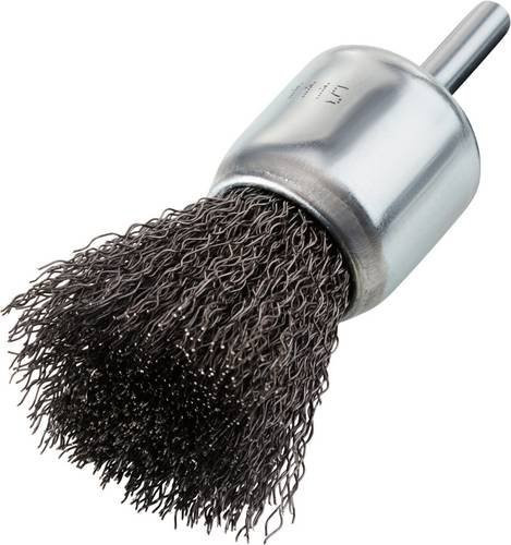 Rhodius TOPline Pinselbürste SPBW für Stahl, gewellt, Grau, 12 Stück, B/T/H: 30 x 25 x 6,0 mm - Bild 1