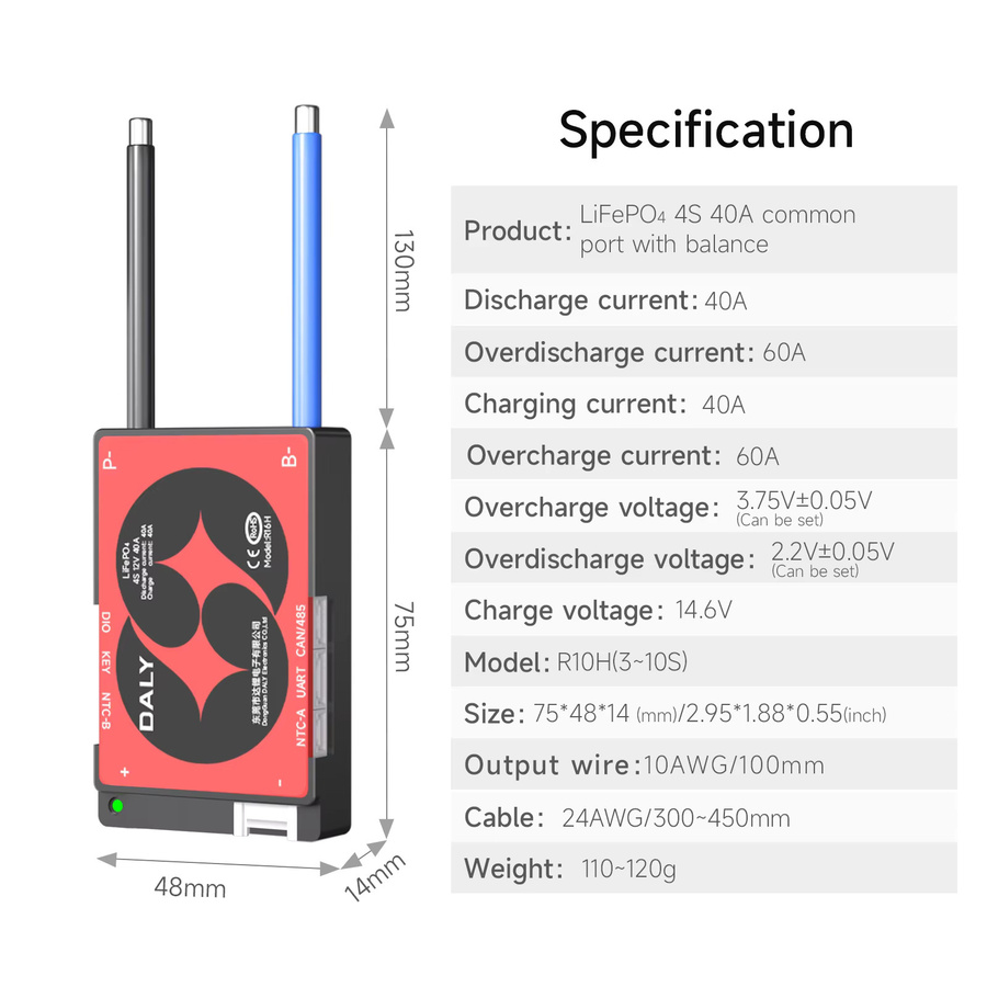 Daly Smart Bluetooth BMS für Li-Ion und LiFePO4 Akkus mit 40A oder 60A Unterstützung - Bild 3