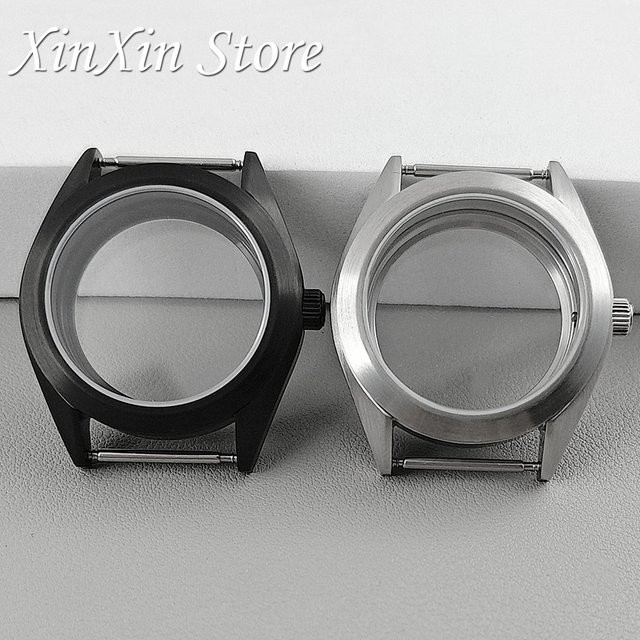 XINGHAN Uhrenteile Crown Case, Silber, 38 mm, Saphirglas, 200 Meter wasserdicht - Bild 1