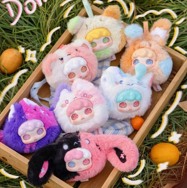 52TOYS Domi Splice World Vinyl Plüsch Blind Box, Rucksack Anhänger, Bunt - Bild 1