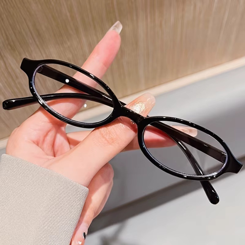 Julyrays Brille, oval, Vollrand, Kunststoff, black - Bild 2