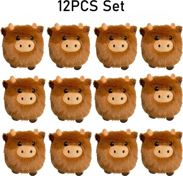 Schlüsselanhänger Linyi toy, schottisches Hochlandrind Plüsch, brown, Unisex - Bild 1
