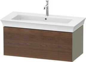 Duravit Waschtischunterschrank White Tulip in Weiß Hochglanz B: 98,4 cm, H: 41 cm, T: 45,8 cm - Bild 1
