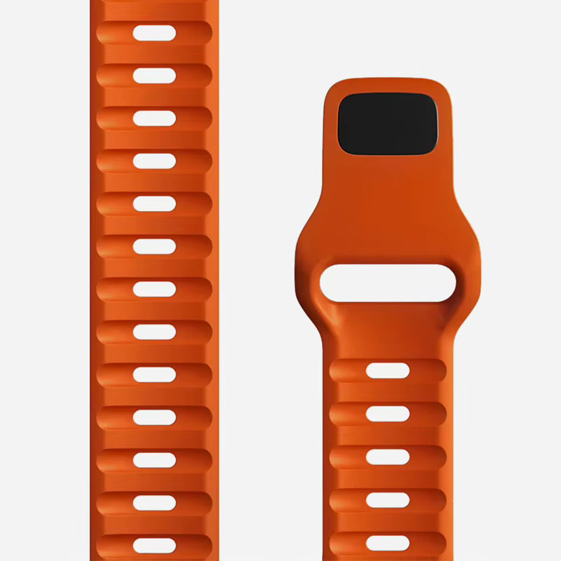 Armband für Apple Watch, Silikon, Orange, Unisex - Bild 5