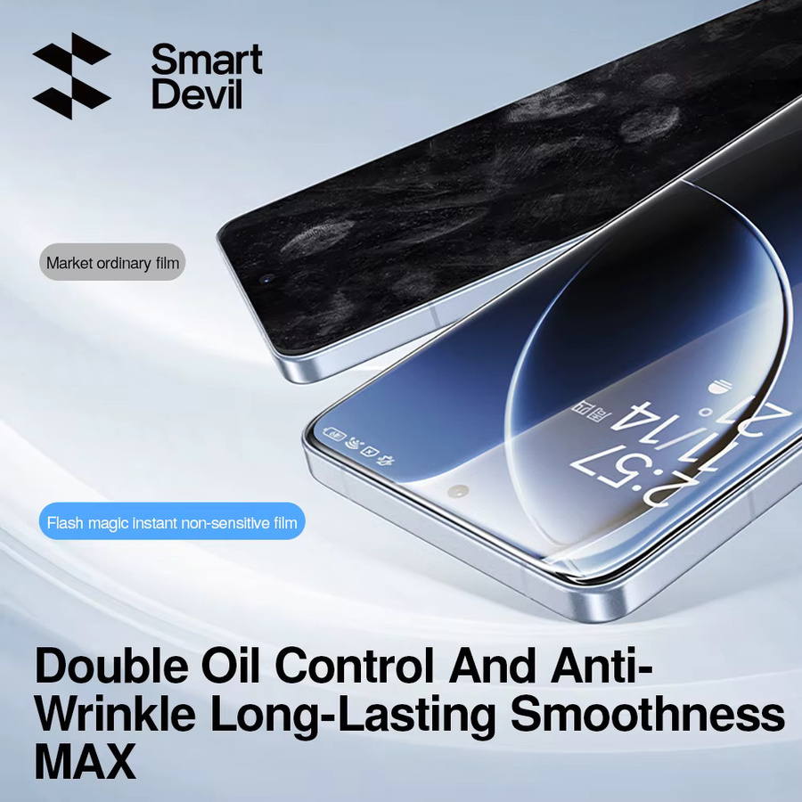 SmartDevil Staubfreier Displayschutz aus gehärtetem Glas für Poco F7 Ultra, F7 Pro, F6 Pro und Redmi K80 Ultra, transparent - Bild 2