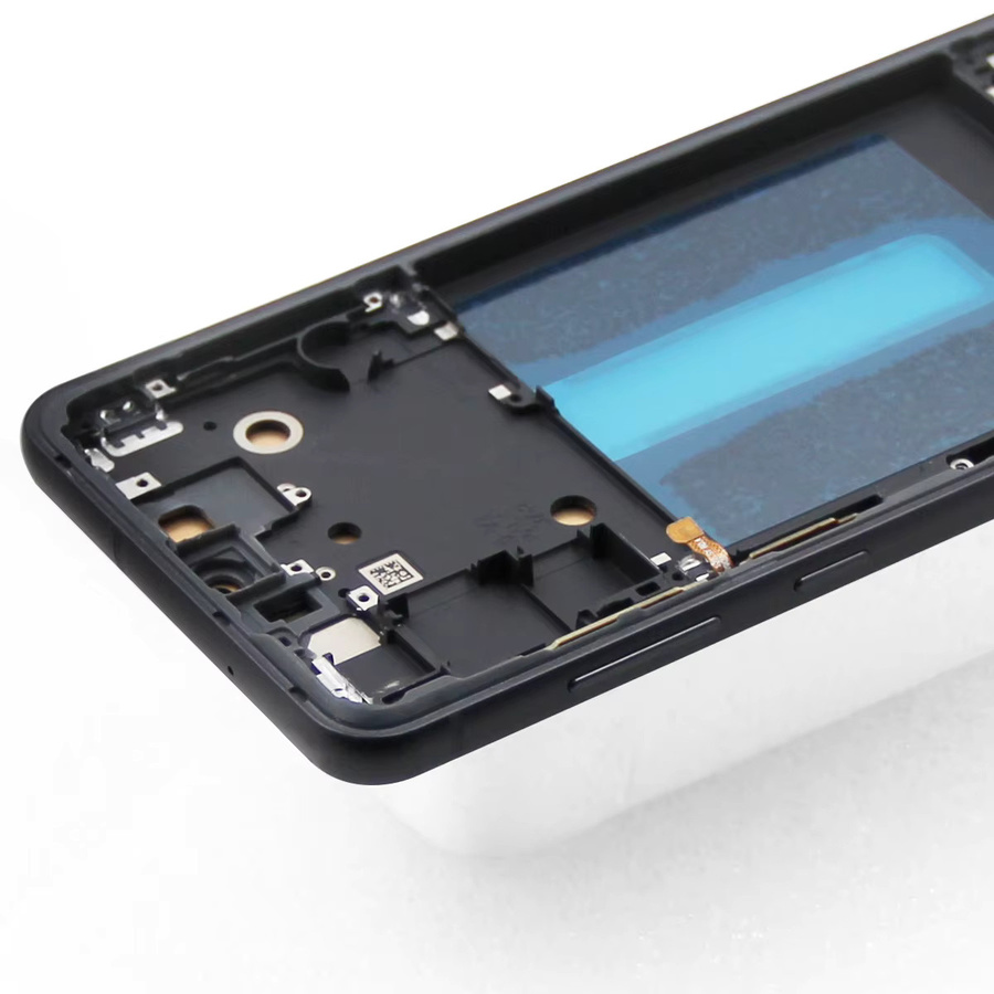 Samsung S21 FE AMOLED Display LCD Touch Screen Digitizer Montage mit Rahmen in Schwarz für G990B SM-G990U Reparatur-Set - Bild 2