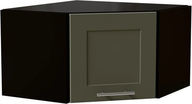 Feldmann-Wohnen Eckhängeschrank Oslo in Schwarz und Reed Green Matt mit Soft-Close-Türen, B/T/H: 60 x 60 x 36 cm - Bild 1