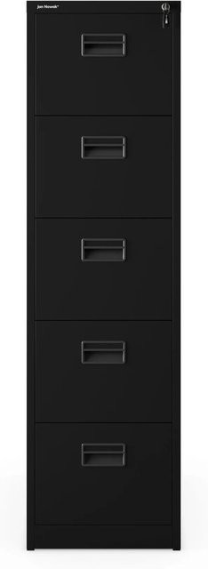 JAN NOWAK Aktenschrank SARA V5 600 aus Metall in Schwarz, B: 60 cm, T: 46 cm, H: 162,5 cm - Bild 1