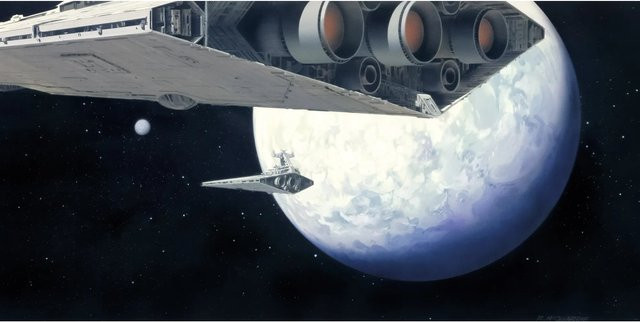 Komar Fototapete Vlies Star Wars Classic RMQ Stardestroyer Multicolor B: 500 cm, H: 250 cm - Bild 1