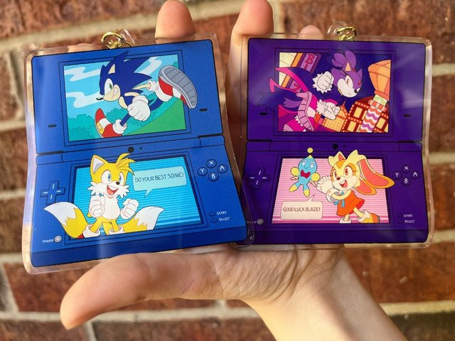 Bandai Sonic Blaze, Acryl-Anhänger, Bunt / Mehrfarbig - Bild 1