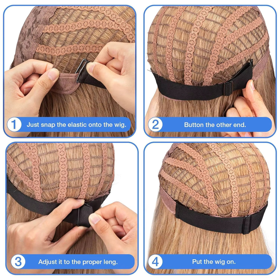 10 Stück Perückengriffband, verstellbar mit Silikonstreifen, Unisex - Bild 6