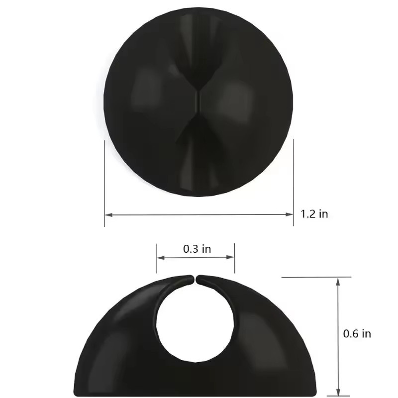 Selbstklebende Silikon Kabelorganisatoren in Weiß für das Desktop Management, 50 oder 10 Stück Kabelhalter Clips - Bild 3