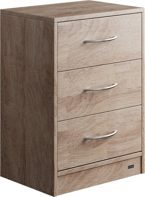 Nachttisch Eloise von Casaria in Eiche, modern und wandmontiert, B/T/H: 54 x 39 x 28 cm - Bild 1