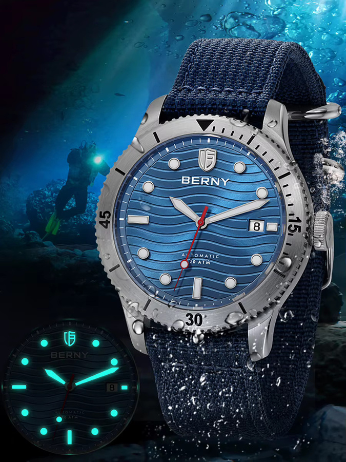 BERNY Armbanduhr, Automatik, Taucheruhr, Herren - Bild 7