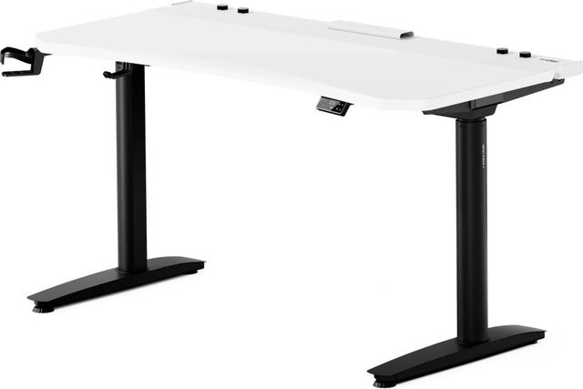 DIABLO CHAIRS X-Forge Elektrisch Verstellbarer Gaming-Schreibtisch Schwarz-Weiß B: 140 cm, T: 70 cm - Bild 1