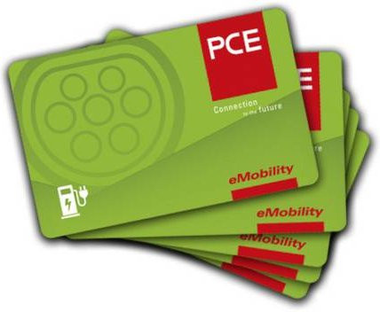 PCE 107955 eMobility RFID-Karte mit NFC-Funktion in Grün - Bild 1