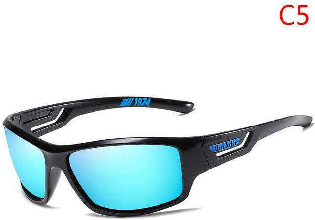 VIAHDA Sport-Fahrradbrille, rectangular, Vollrand, Kunststoff, schwarz, Unisex - Bild 1